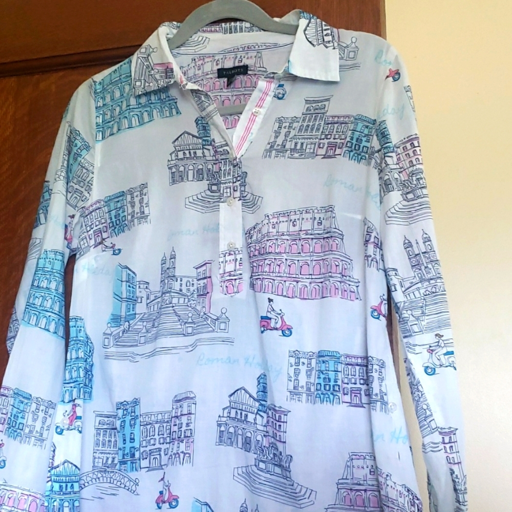 TALBOT Women's/Jr's. Lightweight Artsy Shirt SZ. XS